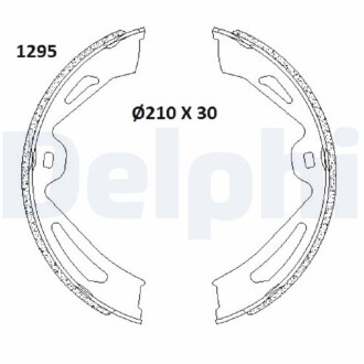 Тормозные колодки барабанные DELPHI LS2179