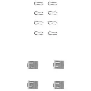 Комплектующие, колодки дискового тормоза DELPHI LX0075