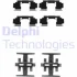 Комплектующие, колодки дискового тормоза DELPHI LX0130 (фото 1)