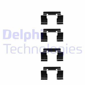 Комплектуючі, колодки дискового гальма DELPHI LX0337