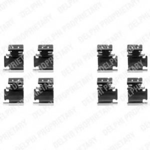 Комплектующие, колодки дискового тормоза DELPHI LX0354 (фото 1)