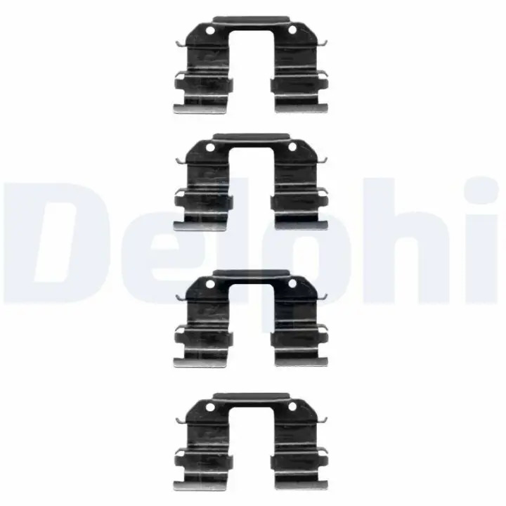 Комплектующие, колодки дискового тормоза DELPHI LX0372 (фото 1)