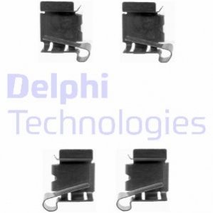 Комплектуючі, колодки дискового гальма DELPHI LX0390