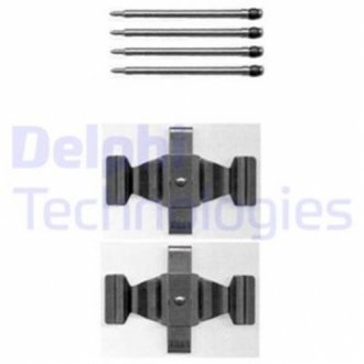 Комплектующие, колодки дискового тормоза DELPHI LX0398