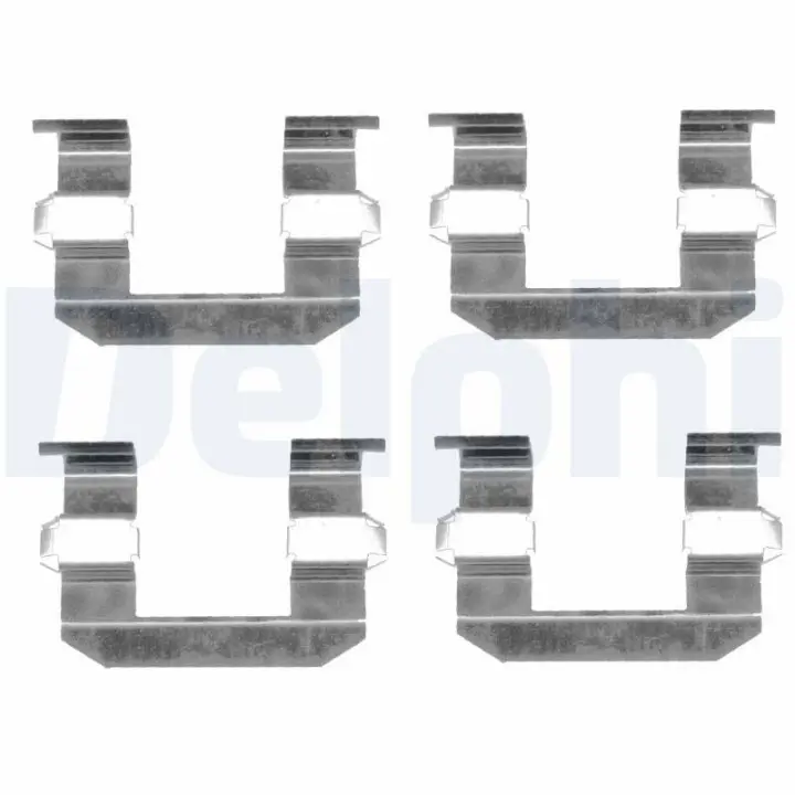 Фото 1 - Ремкомплект тормозных колодок DELPHI LX0400 Ремкомплект тормозных колодок DELPHI LX0400 (фото 1)