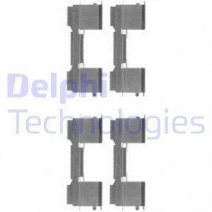 Комплектуючі, колодки дискового гальма DELPHI LX0478