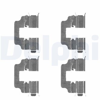 Комплектующие, колодки дискового тормоза DELPHI LX0493