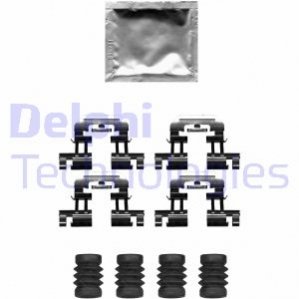 Комплектующие, колодки дискового тормоза DELPHI LX0677