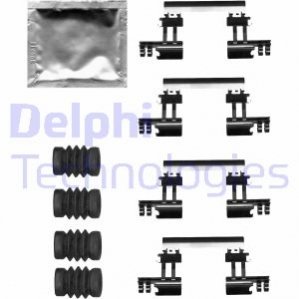 Комплектующие, колодки дискового тормоза DELPHI LX0679 (фото 1)