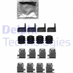 Комплектующие, колодки дискового тормоза DELPHI LX0687 (фото 1)