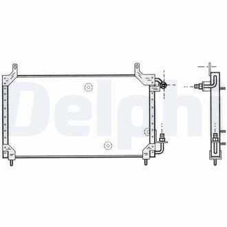 Daewoo радіатор кондиціонера nexia, espero 95- DELPHI TSP0225413