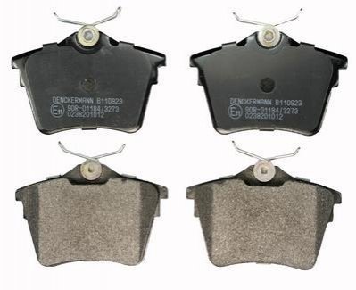 Комплект тормозных колодок, дисковый тормоз DENCKERMANN B110923 (фото 1)