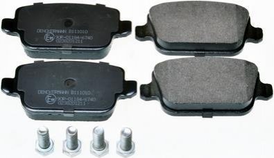 Комплект гальмівних колодок, дискове гальмо DENCKERMANN B111010 (фото 1)
