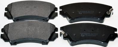 Комплект тормозных колодок, дисковый тормоз DENCKERMANN B111014 (фото 1)