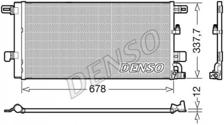 Конденсатор, кондиционер DENSO DCN02001 (фото 1)