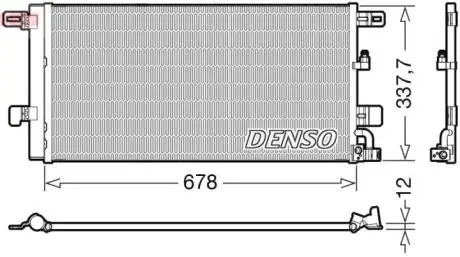 Конденсатор, кондиционер DENSO DCN02001