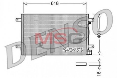 Радиатор кондиционера SEAT EXEO ST (3R5) 09-13, EXEO (3R2) 08-13; AUDI A6 ALLROAD (4FH, C6) 06-11, A6 (4F5, C6) 05-11 DENSO DCN02006