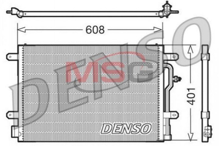 Конденсатор, кондиціонер DENSO DCN02012 (фото 1)