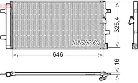 Конденсатор, кондиционер DENSO DCN02041