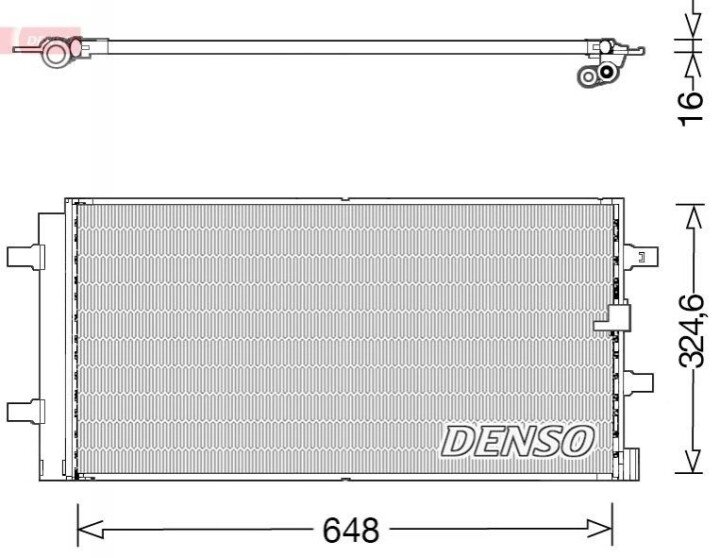 Конденсатор, кондиціонер DENSO DCN02044 (фото 1)