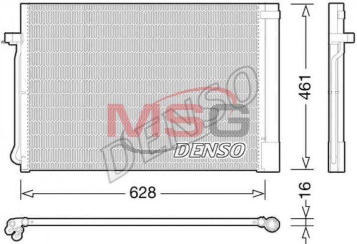 Радіатор кондиціонера DENSO DCN05013 (фото 1)