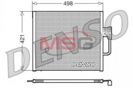 Конденсатор, кондиционер DENSO DCN05015 (фото 1)