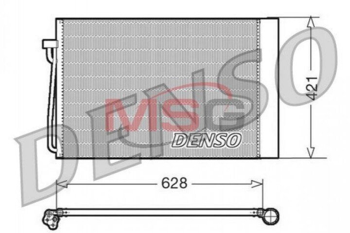 Конденсатор, кондиціонер DENSO DCN05018 (фото 1)