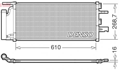 Радиатор кондиционера DENSO DCN05036 (фото 1)