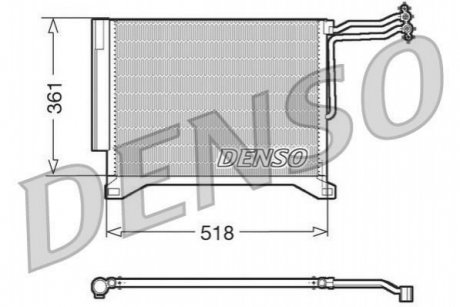 Конденсатор, кондиціонер DENSO DCN05100 (фото 1)