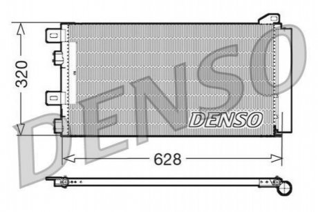 Конденсатор, кондиціонер DENSO DCN05101 (фото 1)