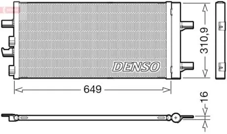 Конденсатор, кондиционер DENSO DCN05104
