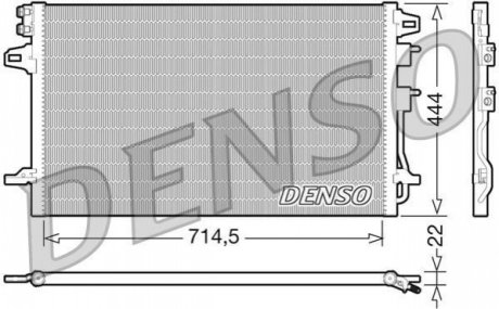 Конденсатор, кондиціонер DENSO DCN06005 (фото 1)