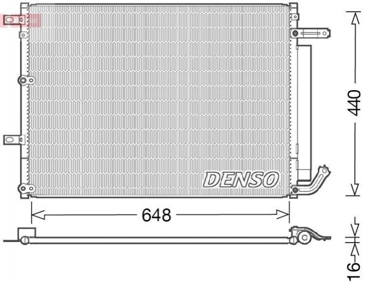 Конденсатор, кондиціонер DENSO DCN06018 (фото 1)