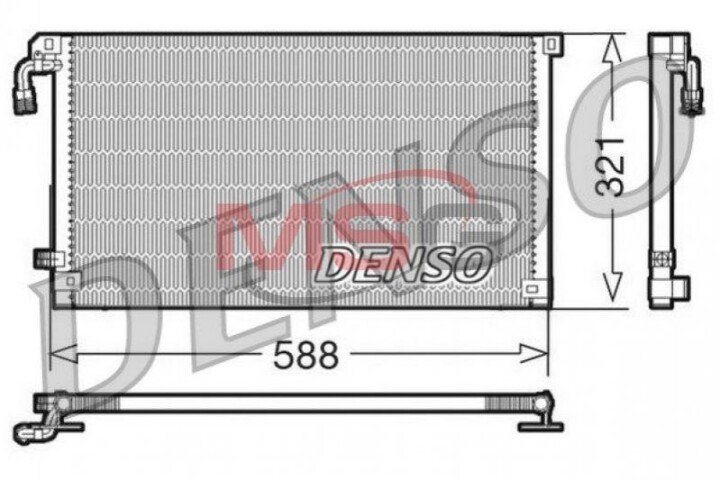 Конденсатор, кондиціонер DENSO DCN07004 (фото 1)