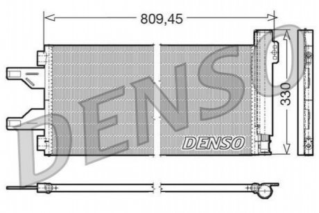 Конденсатор, кондиціонер DENSO DCN07050 (фото 1)