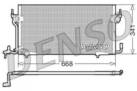 Радиатор кондиционера DENSO DCN07060