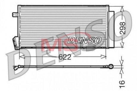 Конденсатор, кондиціонер DENSO DCN09018 (фото 1)