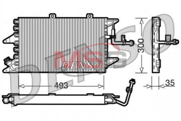 Конденсатор, кондиционер DENSO DCN09096 (фото 1)