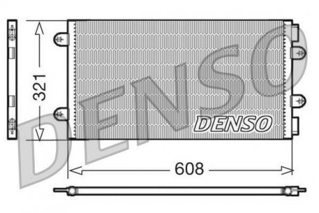 Радіатор кондиціонера DENSO DCN09104 (фото 1)