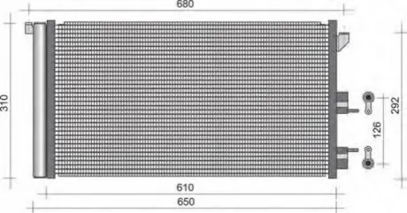 Конденсатор, кондиционер DENSO DCN09105