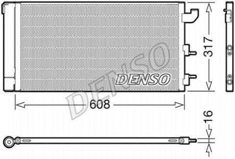 Конденсатор, кондиционер DENSO DCN09144 (фото 1)