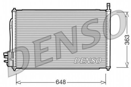 Конденсатор, кондиціонер DENSO DCN10006 (фото 1)