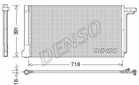 Радиатор кондиционера DENSO DCN10028