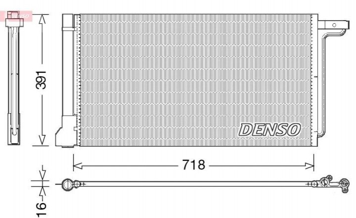 Радиатор кондиционера DENSO DCN10028 (фото 1)