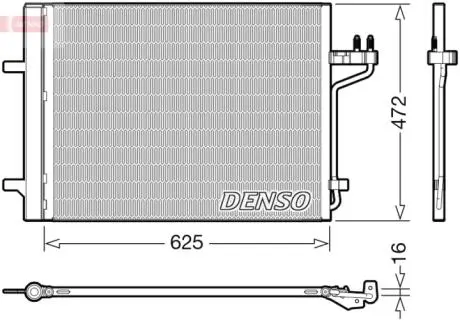 Конденсатор, кондиционер DENSO DCN10047