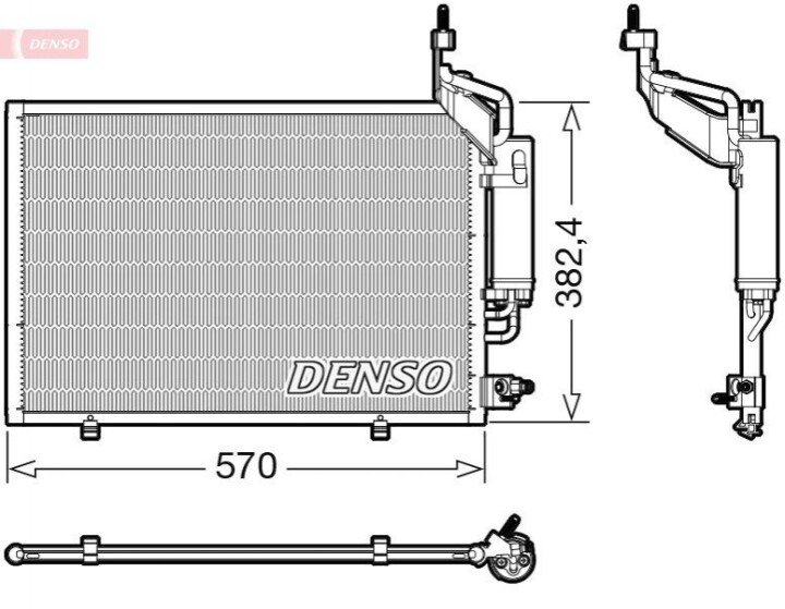 Радиатор кондиционера DENSO DCN10050 (фото 1)