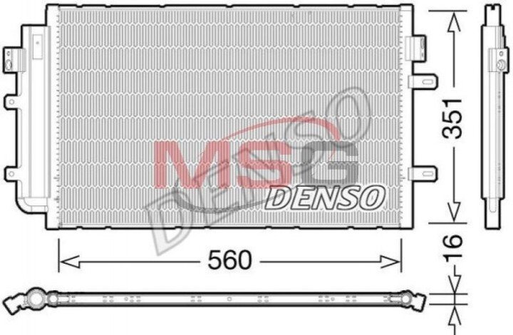 Конденсатор, кондиціонер DENSO DCN12005 (фото 1)