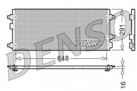 Конденсатор, кондиционер DENSO DCN13003 (фото 1)