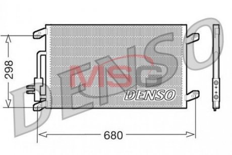 Конденсатор, кондиционер DENSO DCN13016 (фото 1)