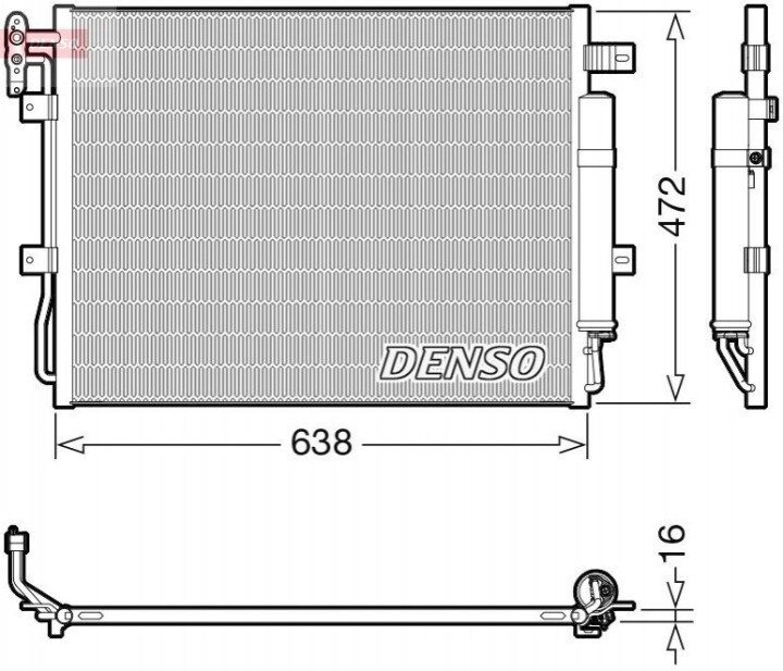 Радіатор кондиціонера DENSO DCN14003 (фото 1)